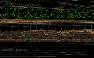 local government survey surveying CAD deliverable for California Incline, Santa Monica