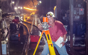 Tunnel surveying Narragansett Bay
